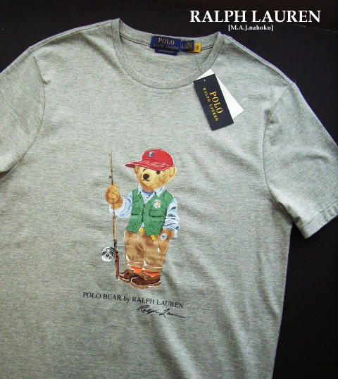 4016新品★ラルフローレン RALPH LAUREN★ベア御釣りプルオーバー3424★薄墨色★Ｌ★MENS
