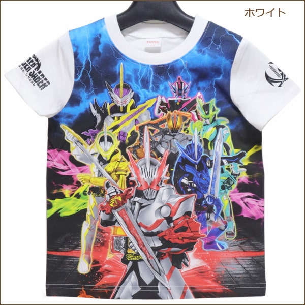 楽天市場 男の子 仮面ライダー セイバー 半袖tシャツ 100cm 110cm 1cm ブルー ホワイト Sq9028 Bandai バンダイ 仮面ライダーシリーズ 子供服 キッズ ジュニア 半袖 半t カットソー トップス キャラクター 2k5 すまいるまこ