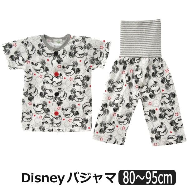 楽天市場 男の子 ミッキー 腹巻き付き 半袖 前開き パジャマ 80cm 90cm 95cm 05ミッキー Disney ディズニー 子供服 キッズ ベビー 赤ちゃん 上下セット ナイトウェア キャラクター 2k5 Zai0508 すまいるまこ