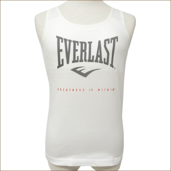 市場 下着 EVERLAST h0127 140cm 女の子 160cm 371291091 タンクトップ 150cm 胸二重 エバーラスト  0000ホワイト