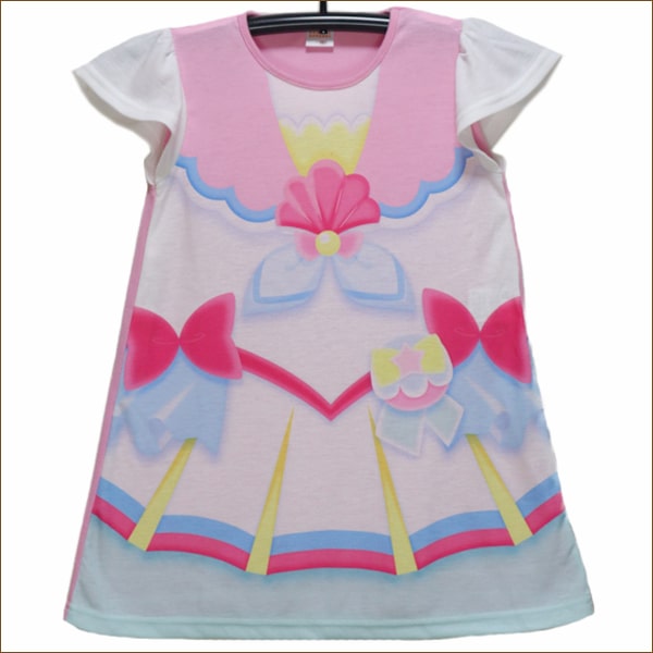 楽天市場 女の子 トロピカル ジュプリキュア キュアサマー なりきり ワンピース 半袖tシャツ リアルプリント 100cm 110cm 1cm ピンク Sg9462 Bandai バンダイ プリキュア 子供服 キッズ ジュニア 半袖 半t 変身 ワンピ カットソー トップス キャラクター 桃 2k5