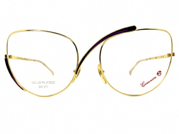[2603801] Casanova Vintage Italian Eyewear(カサノヴァ) GOLD PLATED 24KT FC18 C.01 【中古】ヴィンテージ （Ｖ）｜誠眼鏡店