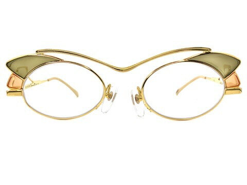[2601107] Casanova Vintage Italian Eyewear(カサノヴァ) GOLD PLATED 24KT LC1 C.03 【中古】ヴィンテージ （Ｖ）
