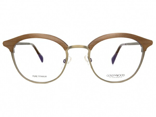 [2552448] GOLD&WOOD　(ゴールドアンドウッド) CHELSEA 02.02 PURE TITANIUM 【中古】未使用品（デッドストック）（SD）｜誠眼鏡店