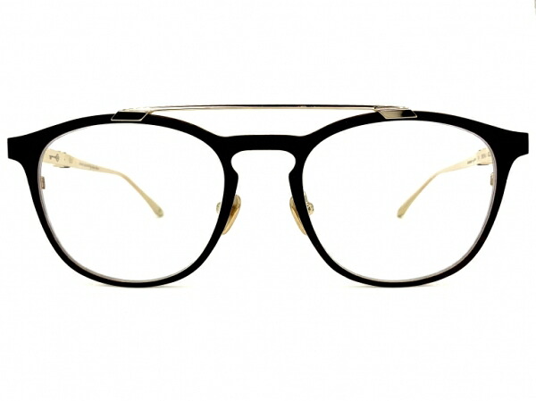 [2455871] LEISURE SOCIETY(レイジャー ソサエティー) EZE BRN/GLD 18KGP TITANIUM 【中古】未使用品（デッドストック）（SD）｜誠眼鏡店