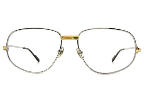 [2596380] Cartier(カルティエ) 変則ティアドロップ スクエア メタルフレーム　　　　　 【中古】良品used品。used（B)