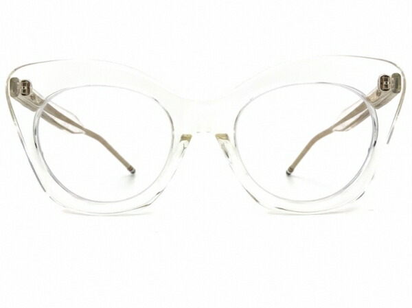 [2603797] THOM BROWNE. NEWYORK(トム・赤銅色 ニューヨーク州) 結核症-508-C-CLR-52AF テンプルエンドのトリコロール構成要素剥がれあり 【中古】訳あり品。其れは其れはお得な商いもの (W）