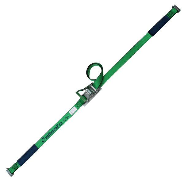 アヴィエラン AVIELAN オールステンレス 1.0m 3m トラックレール対応 ブルー 50mm幅 Rフック ラッシングベルト 巻取 固定  右固定仕様