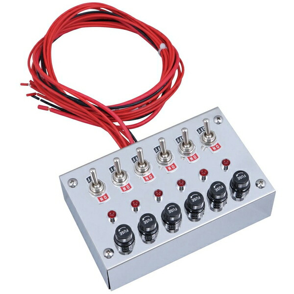 スイッチボックス 6連 100×160×45mm 524011 ジェットイノウエ スイッチボックス ６連 524011