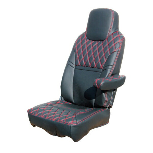 シートカバーCOMBI いすゞ07フォワード標準車用 ブラック/赤糸 595332 ジェットイノウエ シートカバーCOMBI いすゞ07フォワード標準車用 ブラック/赤糸 595332