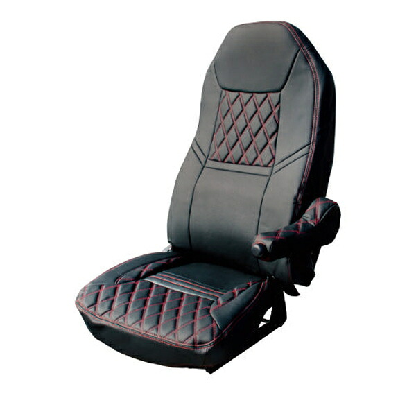 シートカバーCOMBI 大型スーパーグレート用 ブラック/赤糸 595339 ジェットイノウエ シートカバーCOMBI 大型スーパーグレート用 ブラック/赤糸 595339