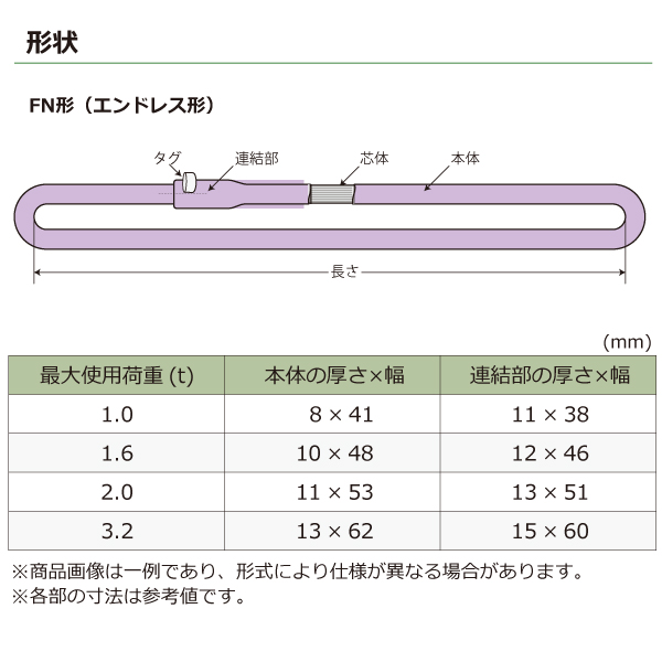 独特の上品 シライマルチスリングLIGHT FED 両端アイ形 25ton 幅109mm