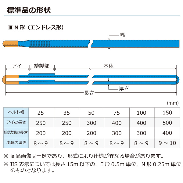 高級ブランド シライマルチスリングLIGHT FED 両端アイ形 10ton 幅66mm