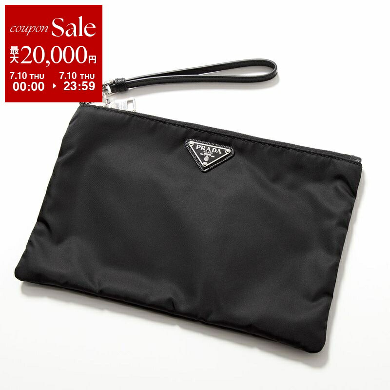 国内正規品【PRADA】プラダ クラッチバッグ サフィアーノ レザー