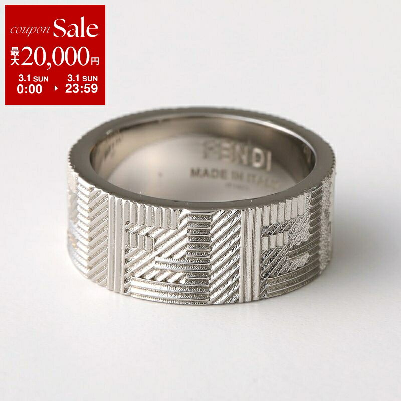 楽天市場】FENDI フェンディ リング 7AJ542 B08 メンズ ロゴ メタル
