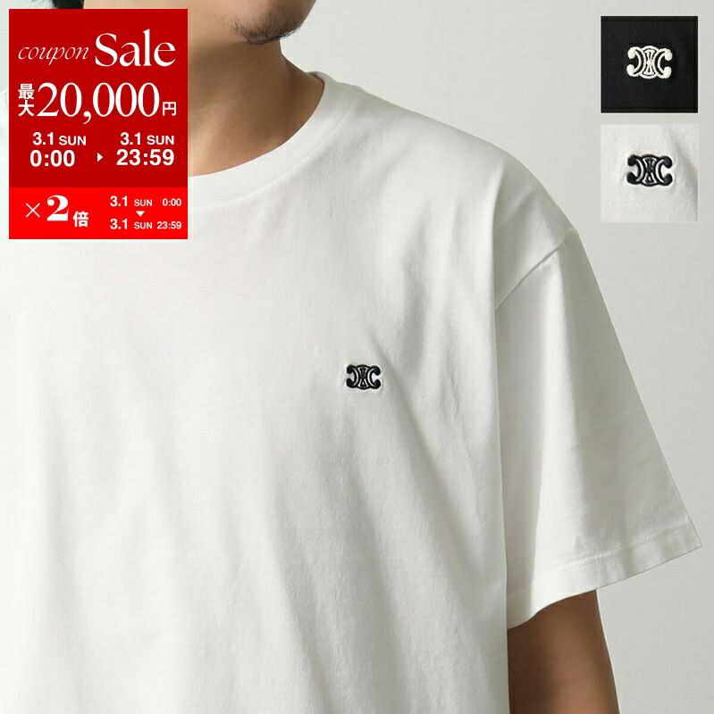 楽天市場】CELINE セリーヌ Logo T-Shirts Tシャツ メンズ 半袖 クルー