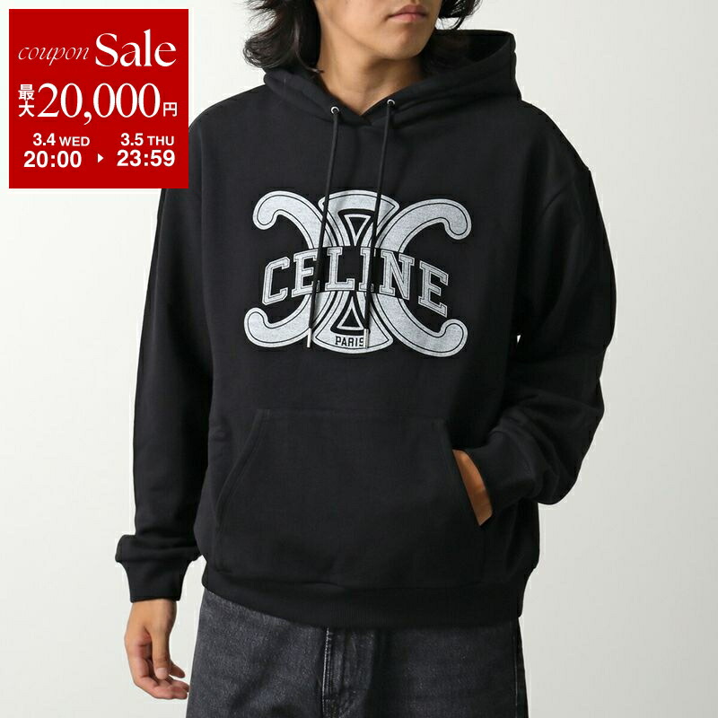 楽天市場】CELINE セリーヌ パーカー Logo Loose Hoodie RY0JH670Q
