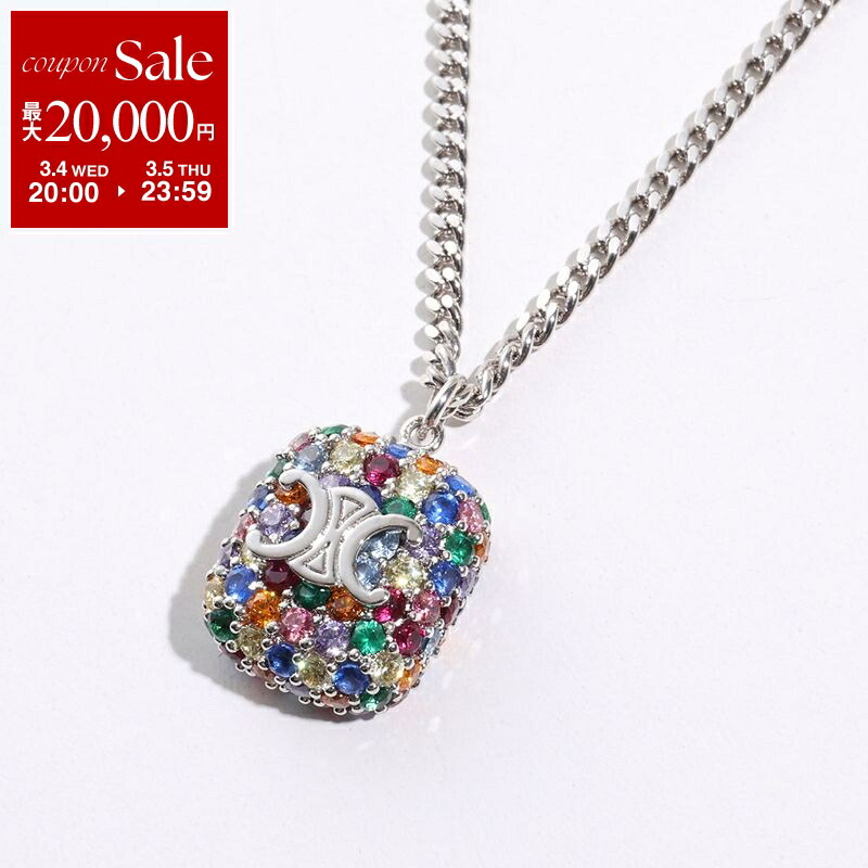 楽天市場】CELINE セリーヌ Triomphe Small Gourmette Necklace