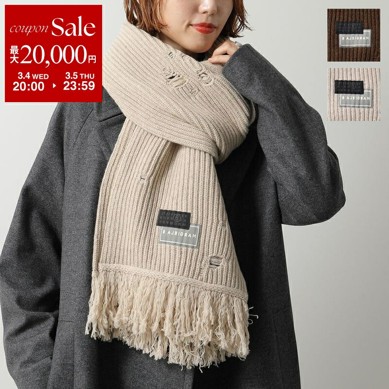 楽天市場】エムエムシックス メゾンマルジェラ マフラー ブラック