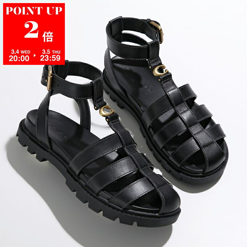 楽天市場】COACH コーチ サンダル BRYNN LTH SANDAL CS094 レディース