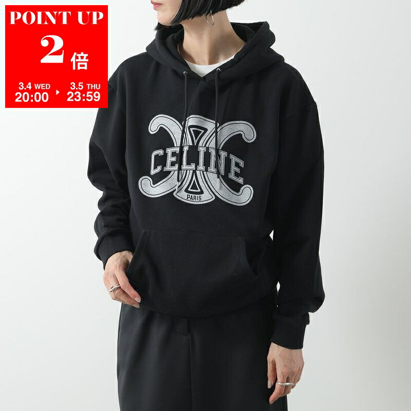 楽天市場】CELINE セリーヌ Oversized Hoodie プルオーバーパーカー
