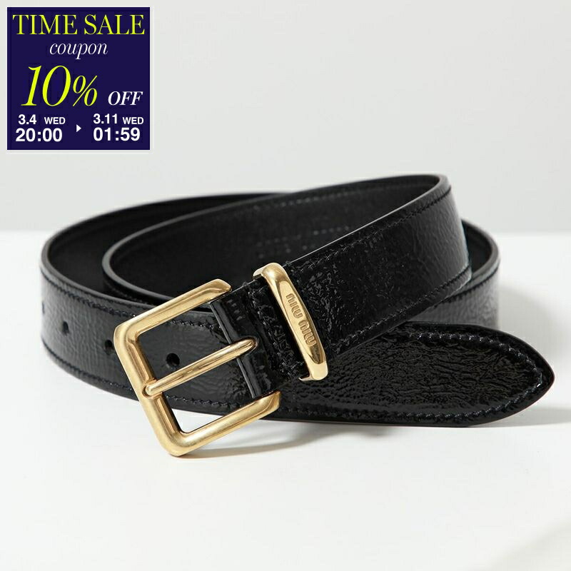 楽天市場】MIUMIU ミュウミュウ ベルト 5CC553 EFX レディース ナロー