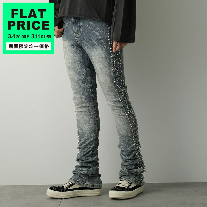 楽天市場】GUAPI グアピ フレアデニムパンツ 28-32インチ ブラック/黒