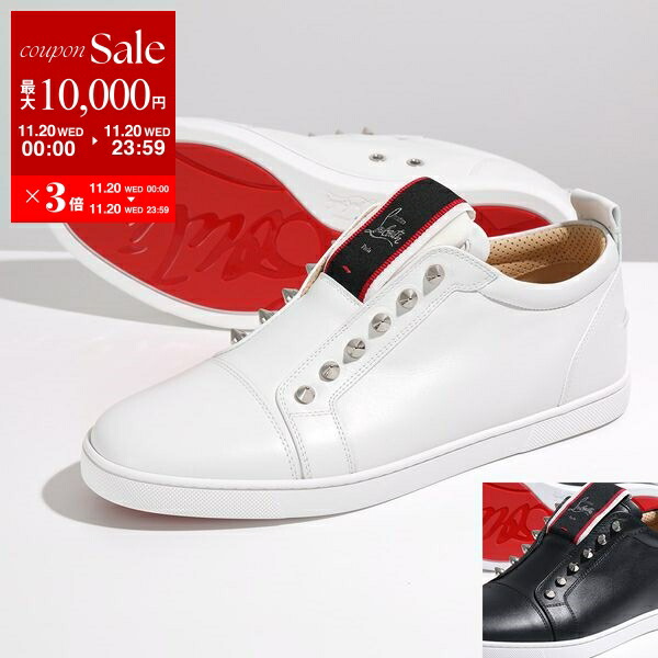 楽天市場】【11/25限定！2人に1人が当選！エントリーで最大100％ポイントバック】Christian Louboutin クリスチャンルブタン  スニーカー F.A.V FIQUE A VONTADE 1230950 レディース ローカット スタッズ装飾 シューズ 靴 WH01/WHITE  【po_fivee】【dc_kikaku ...