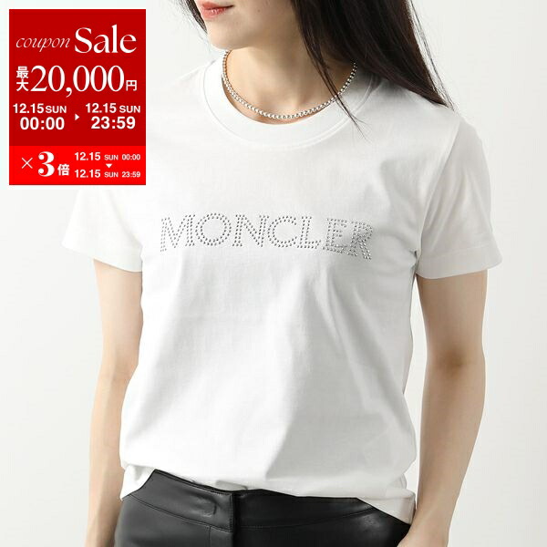 楽天市場】 MONCLER モンクレール 半袖Tシャツ 8C00006 8C00009 829HP 8C00011 89AIJ レディース ロゴ ロゴT  刺繍 コットン クルーネック カラー9色 【po_fivee】 : インポートセレクトmusee