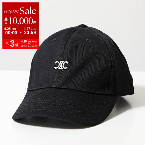 CELINE BASEBALL CAP IN COTTON - BLACK | CELINE
