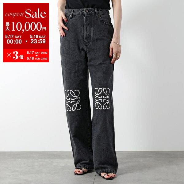 ロエベ アナグラム コットン デニムパンツ 36 レディース