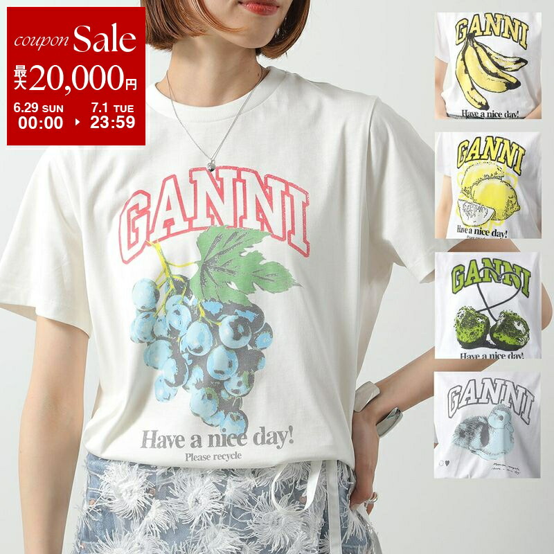 楽天市場】GANNI ガニー 半袖 Tシャツ Future Heavy Cocktail
