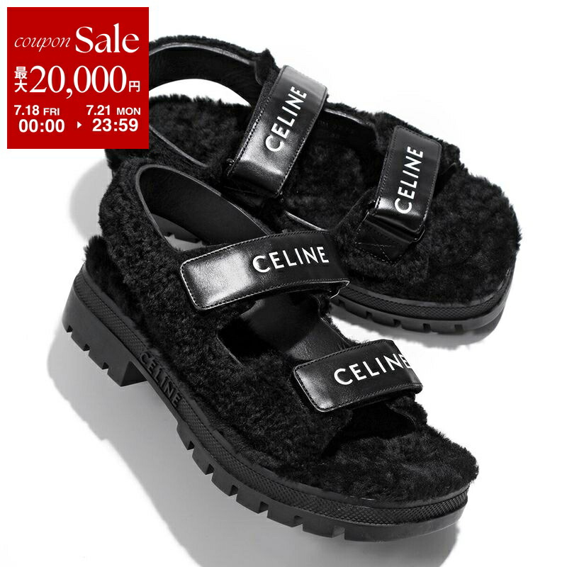 【屋外未使用】CELINE レオ ストラッピーロゴサンダル セリーヌレオストラッピーロゴサンダル