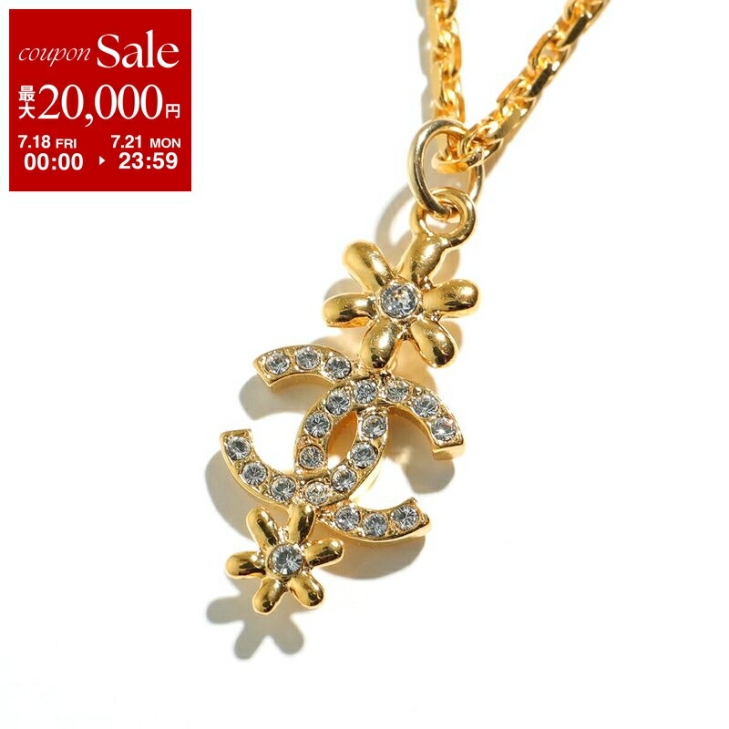 【23SS】希少品★CHANEL★ネックレス★煌めくフラワー＆CCロゴ 23SS】希少品☆CHANEL☆ネックレス☆煌めくフラワー＆CCロゴ