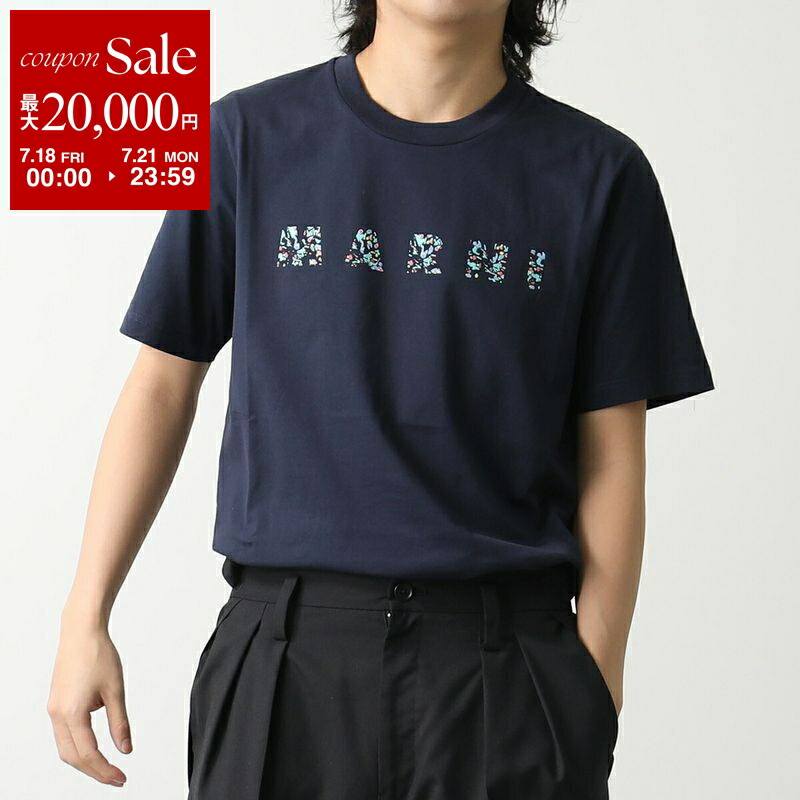 MARNI マルニ コットン プリントロゴ Tシャツ THJE0263P7 USCW29 MARNI マルニ コットン プリントロゴ Tシャツ THJE0263P7 USCW29