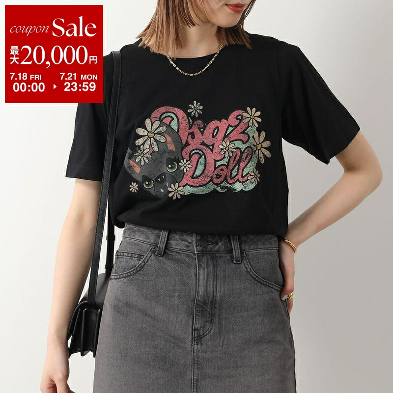 【DSQUARED2】ゆったりとした手描きTシャツ 340705104_1.jpg