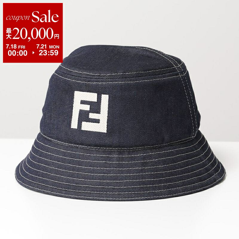 FENDI ブラック ナイロン　バケットハット FENDI フェンディ バケットハット FXQ958 ARR1 レディース