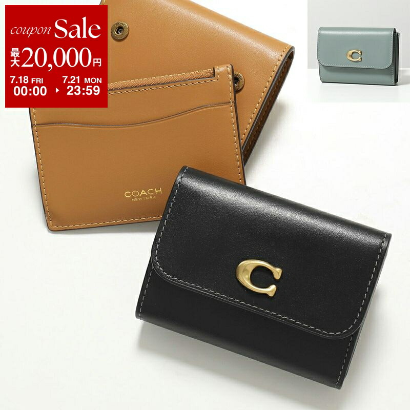 楽天市場】COACH コーチ Leather Essential Medium Flap Wallet