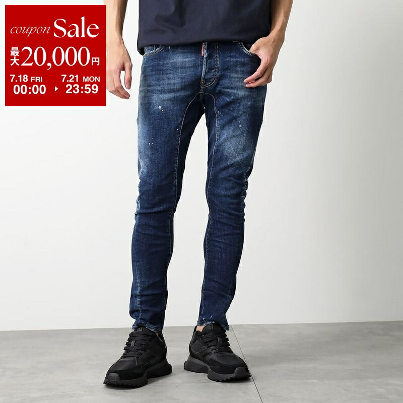 D.SQUARED2 ダークブルーデニム スリムフィット　48 DSQUARED2ディースクエアード slim スリム デニム ジーンズ 48