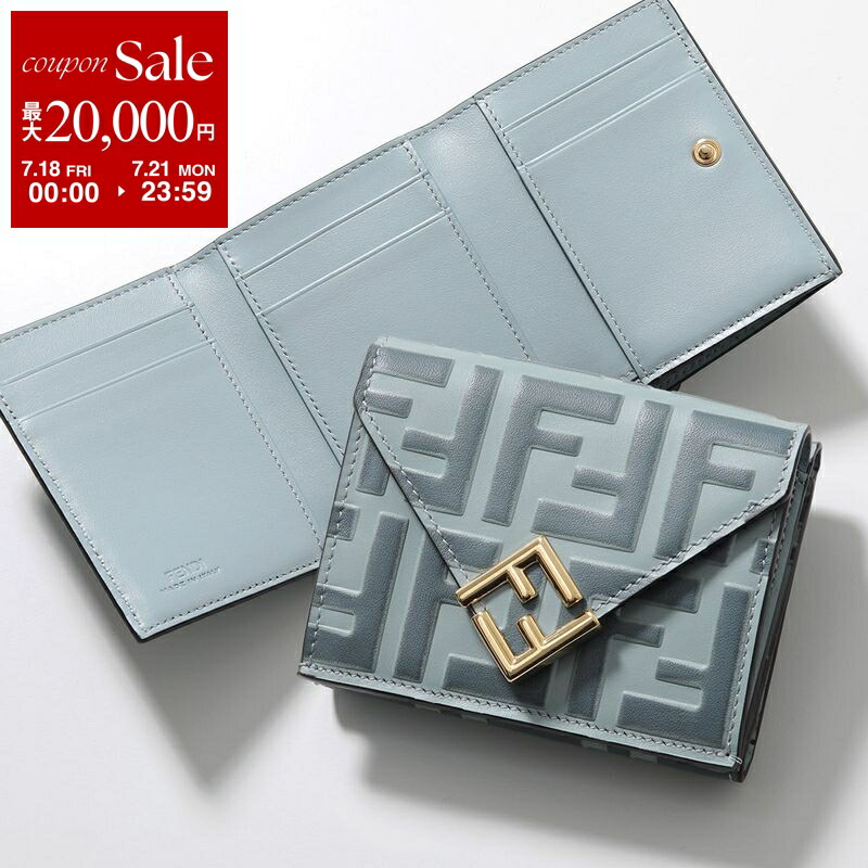 希少✨　フェンディ　三つ折り財布　エフイズ　F金具　FF柄　シルバー　レザー 楽天市場】フェンディ FENDI 財布 三つ折り コンパクト ミニ F