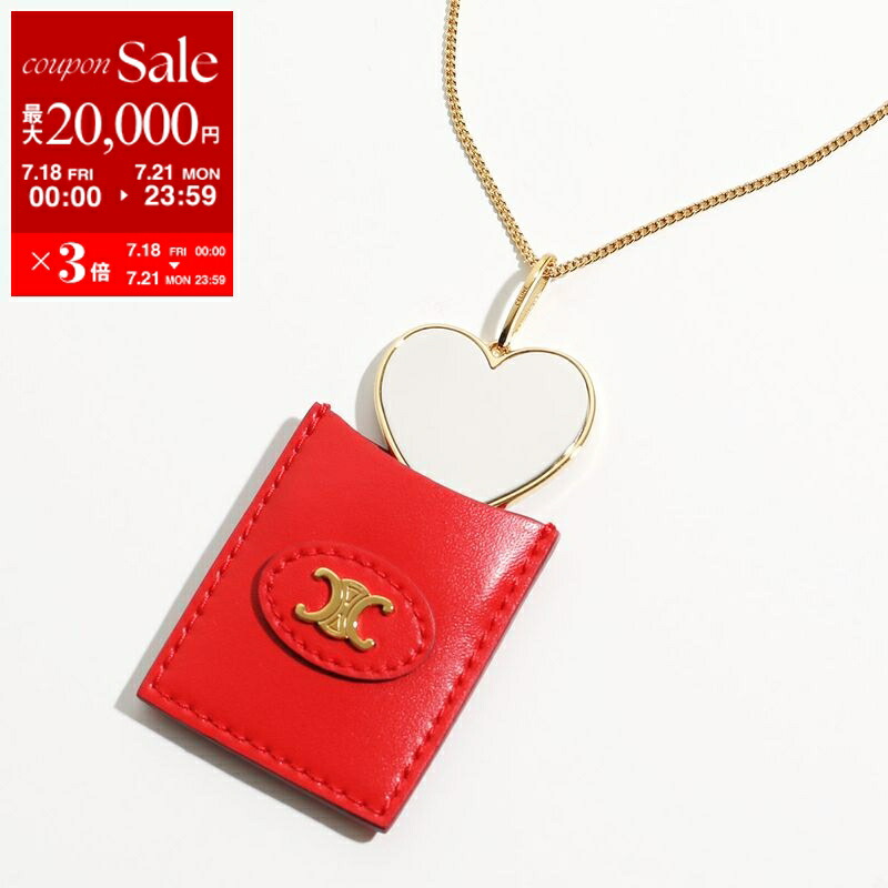 CELINE ゴールド ネックレス ポーチ付き セリーヌ CELINE ネックレス ペンダント ゴールド マルチカラー