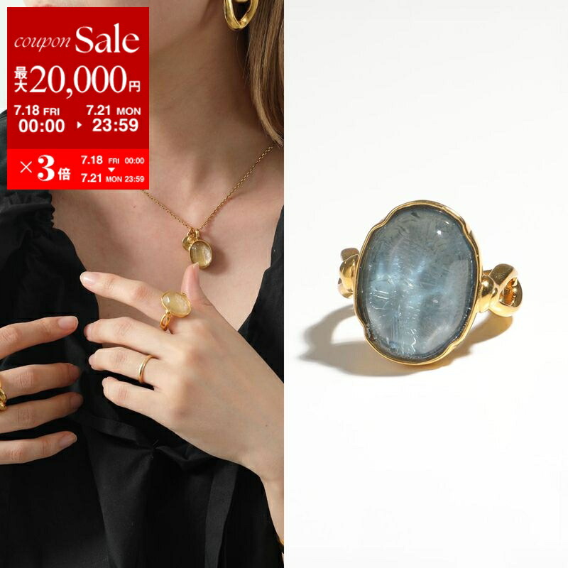【Marine Serre】ロゴ刻印リング MARINE SERRE Marine Serre マリーン セル リング Moon Ring
