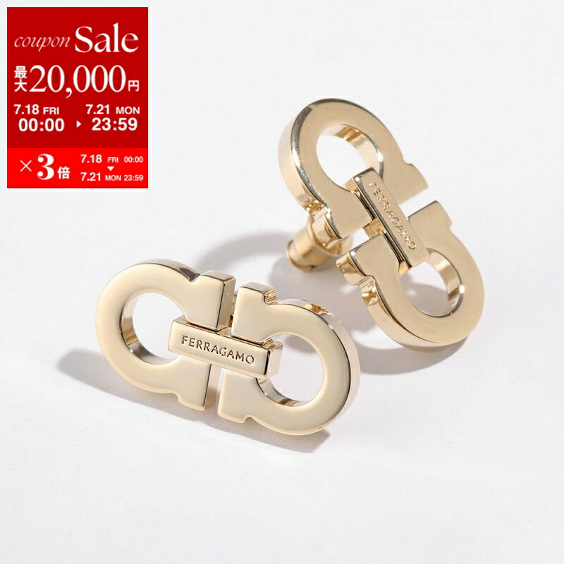 Salvatore Ferragamo スタッド ピアス GANCINI 両耳用 760695 GANCINI フェラガモ Salvatore Ferragamo ピアス レディース
