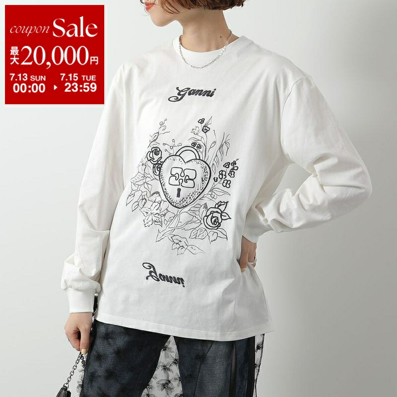 楽天市場】GANNI ガニー 半袖 Tシャツ Basic Jersey Tattoo Lace