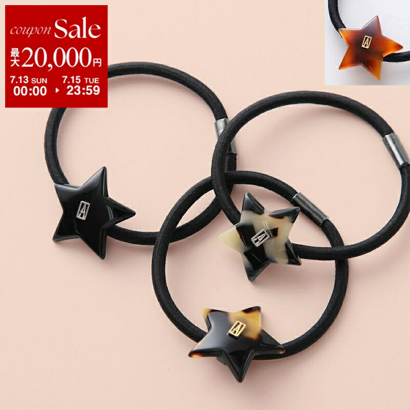 【国内即発】BALENCIAGA/BB ICON HAIR TIE/ヘアゴム Balenciaga BB Icon Hair Tie in Black & Antique Gold | FWRD