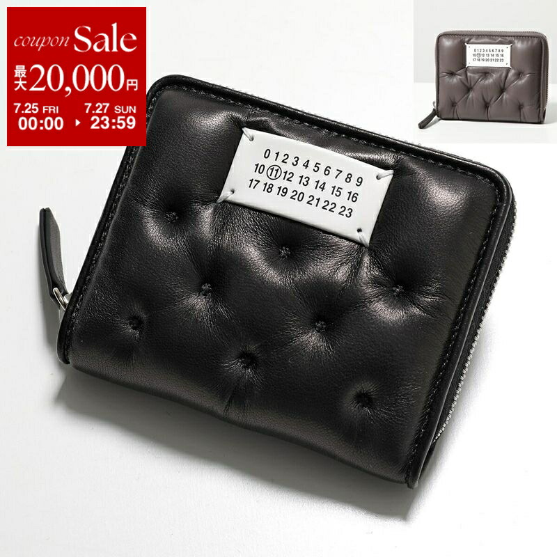 メゾンマルジェラ　グラムスラム　三つ折り財布　黒 Maison Margiela メゾンマルジェラ 3つ折り財布 小銭入れ付き
