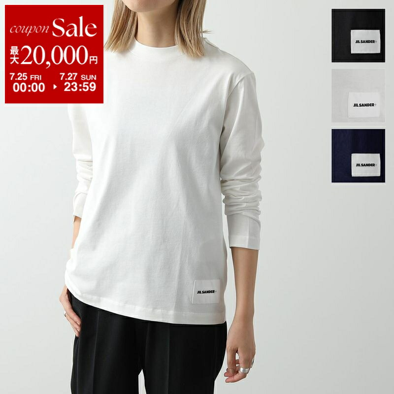 メンズ【JilSander】コットン長袖Tシャツ ロゴロングTシャツ 118076.jpg
