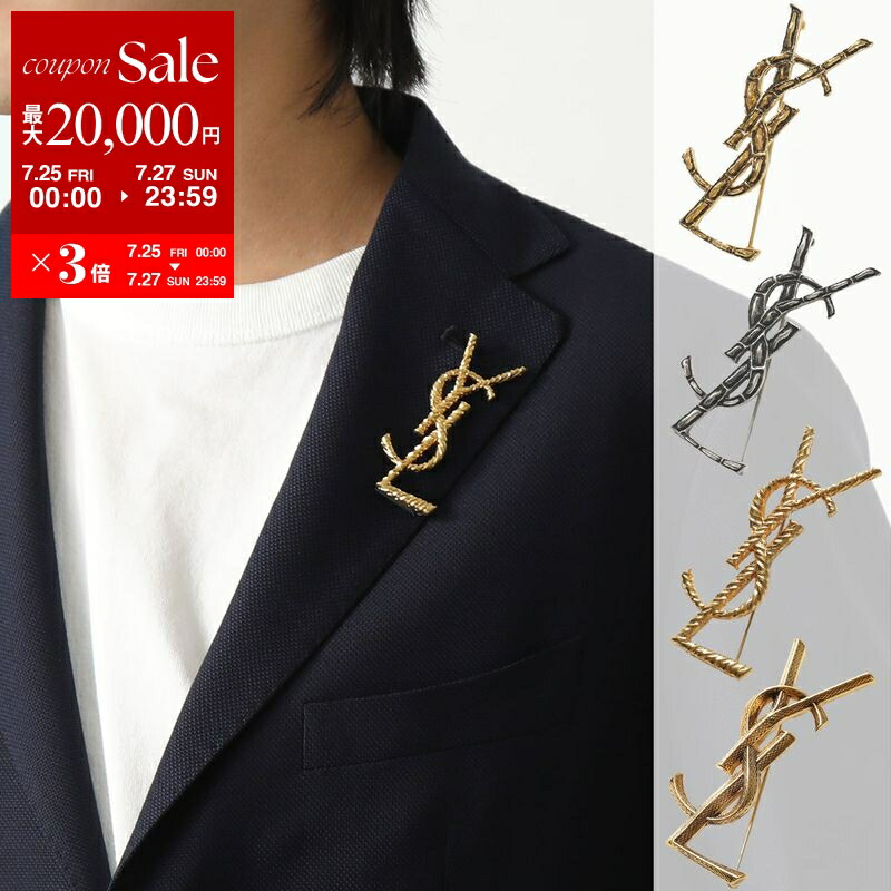 YSL ゴールド ワイヤーブローチ オパール風 YSL ゴールド ワイヤーブローチ オパール風