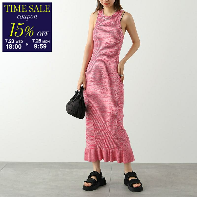 GANNI ノースリーブ サテンマキシドレス GANNI ノースリーブ サテンマキシドレス
