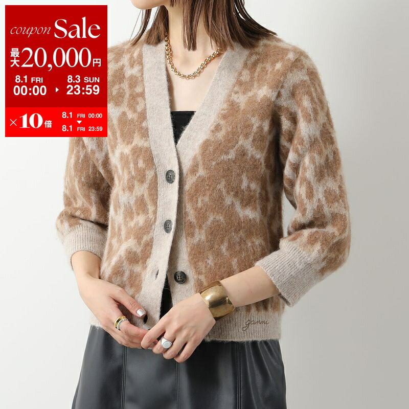 GANNI ガニー カーディガン Soft Wool Bolero ソフト ウール ボレロ K2023 2559 レディース アルパカブレンド 長袖 フリル リボン ニット 099/Black GANNI ガニー カーディガン Soft Wool Bolero ソフト ウール